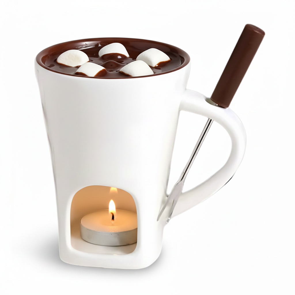 Ceramic Candle Heated Fondue Set