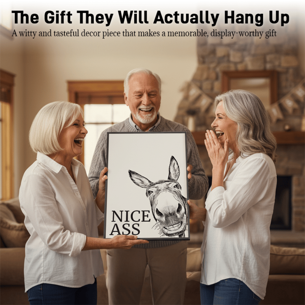 Funny Farmhouse Bathroom Canvas Art
