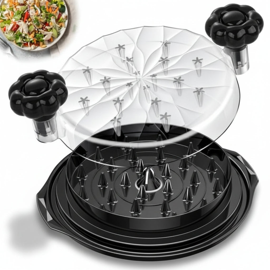 Manual Meat Shredder with Glass Bowl