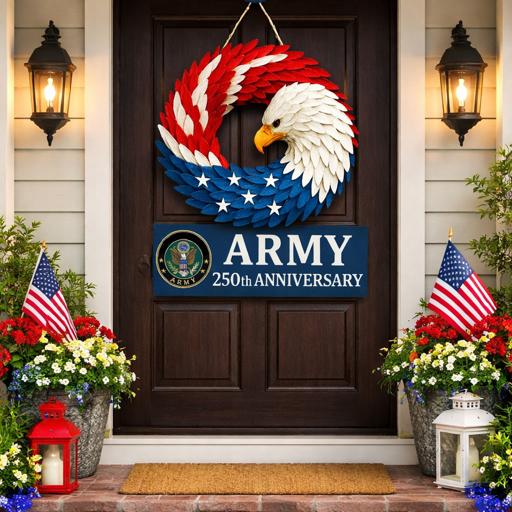 Eagle Boxwood Memorial Wreath Decor
