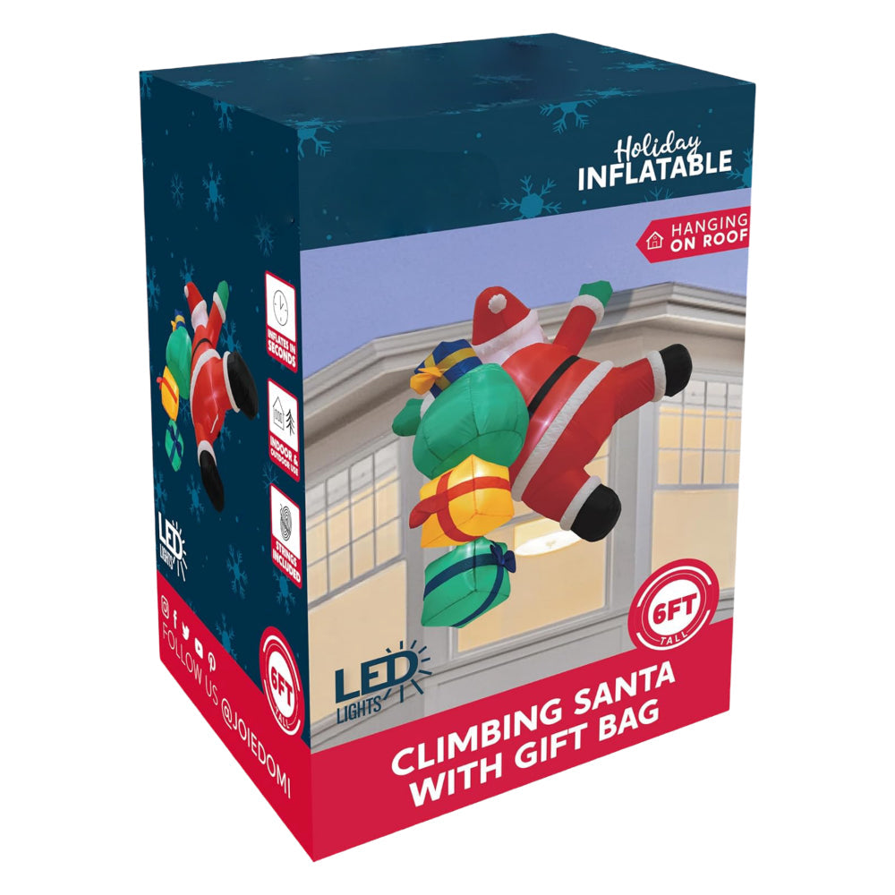 Inflatable Climbing Santa Yard Decoration