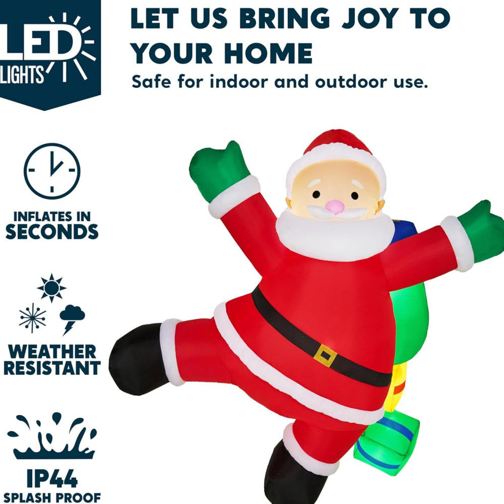 Inflatable Climbing Santa Yard Decoration