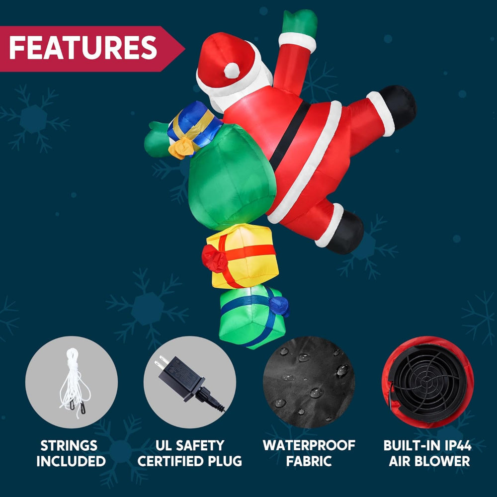 Inflatable Climbing Santa Yard Decoration