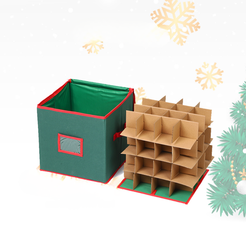 Ornament Storage Box with Viewing Window