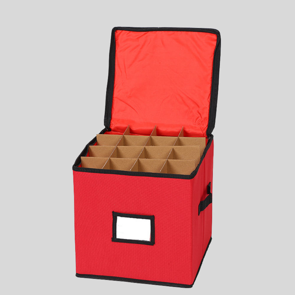 Ornament Storage Box with Viewing Window
