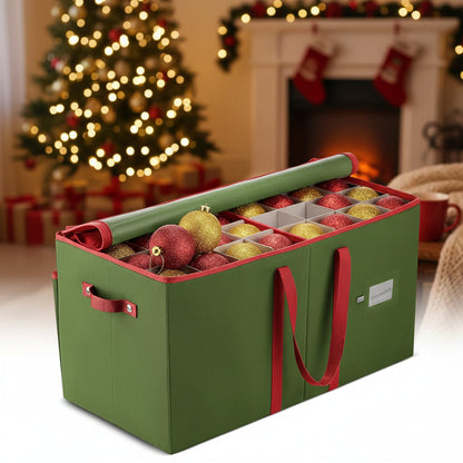Divided Christmas Ornament Storage Box