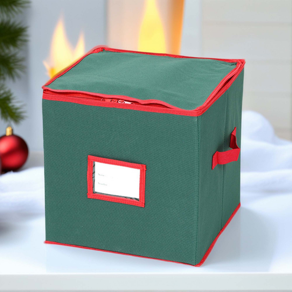 Ornament Storage Box with Viewing Window