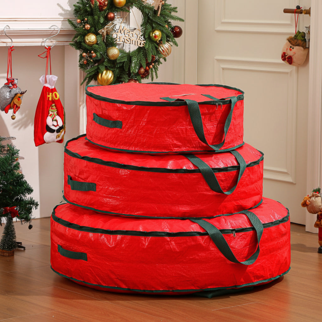 Polyester Ornament Storage Organiser Bag