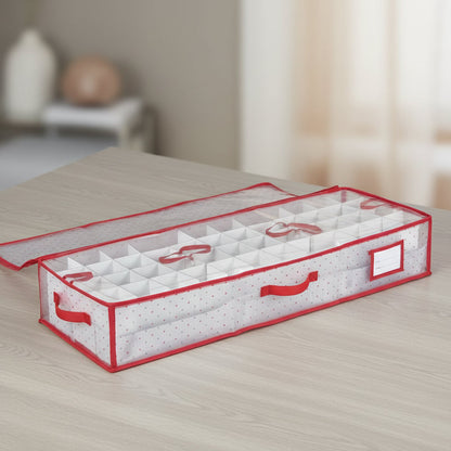 Large Zippered Ornament Storage Box
