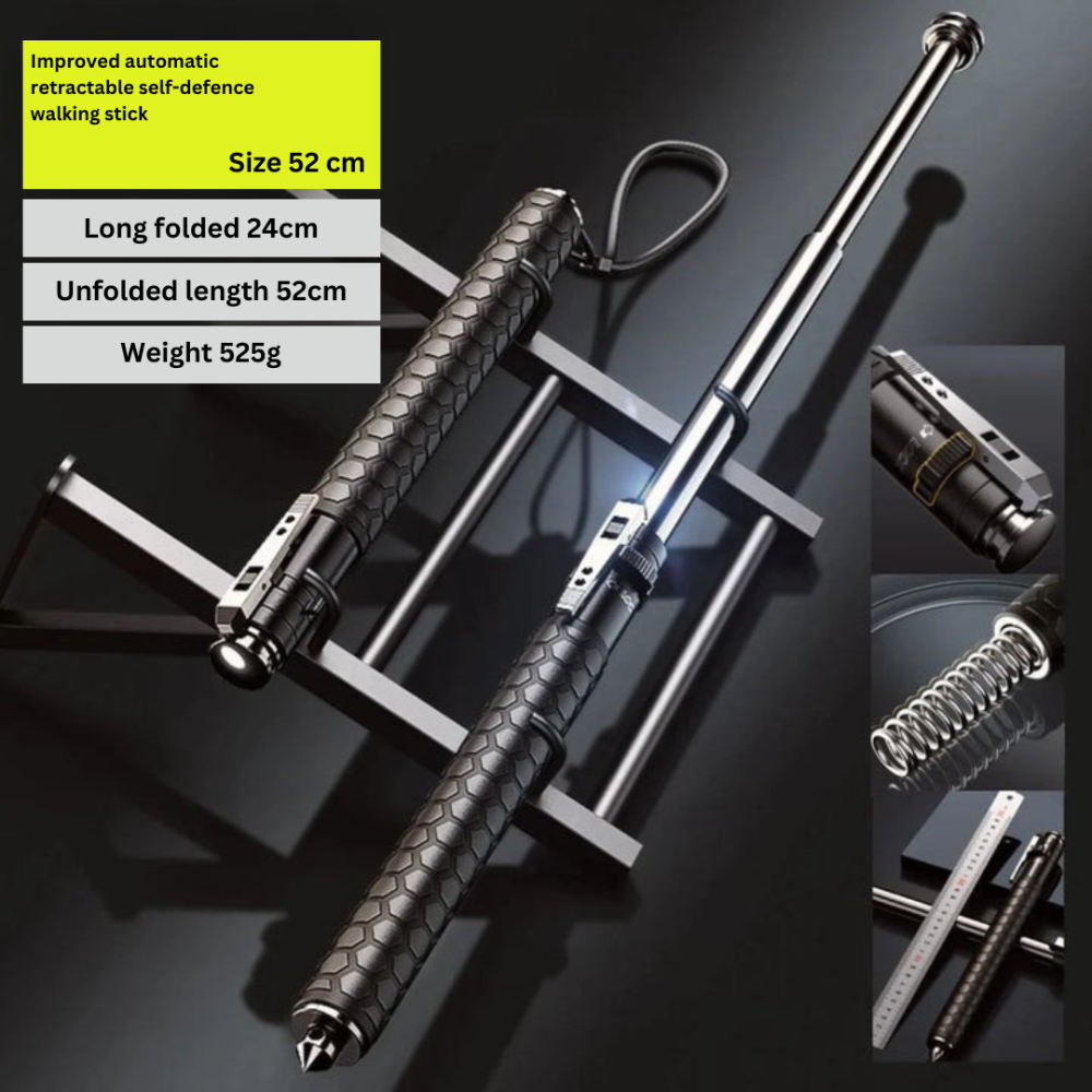 Collapsible Hiking Pole Telescopic Walking Stick for Trekking Safety 3