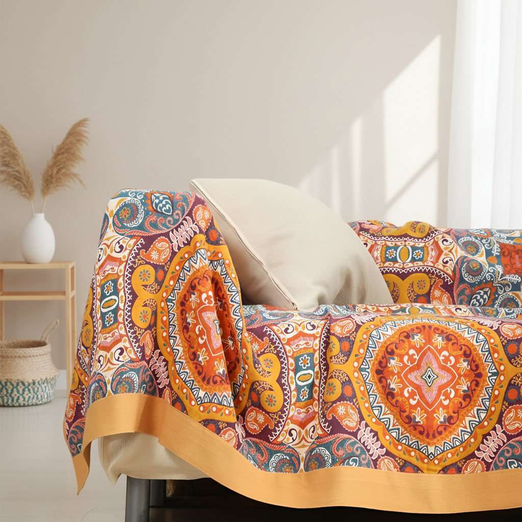Boho Reversible Cooling Blanket