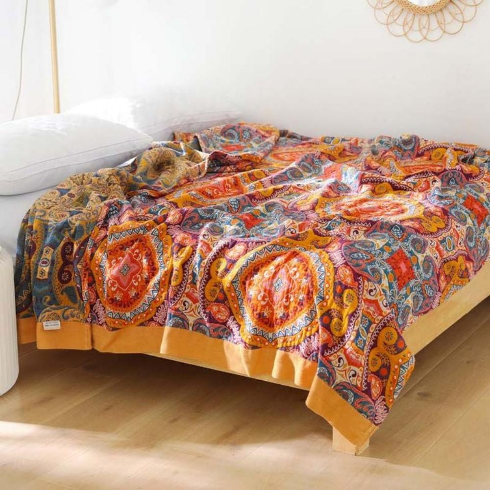 Boho Reversible Cooling Blanket