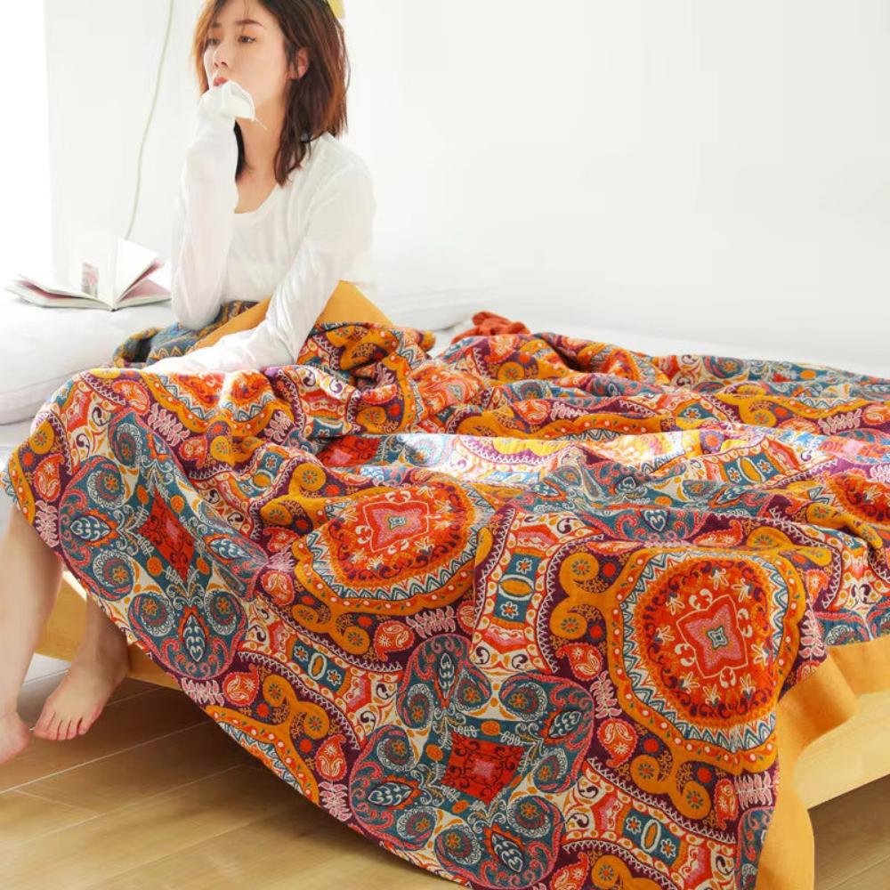 Boho Reversible Cooling Blanket