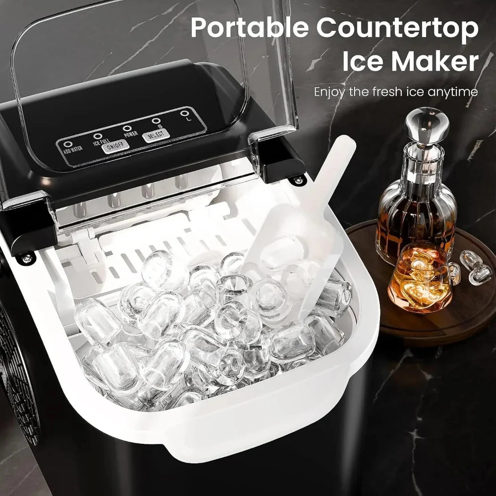 Countertop Ice Maker Nugget Portable Compact Kitchen - Image 2