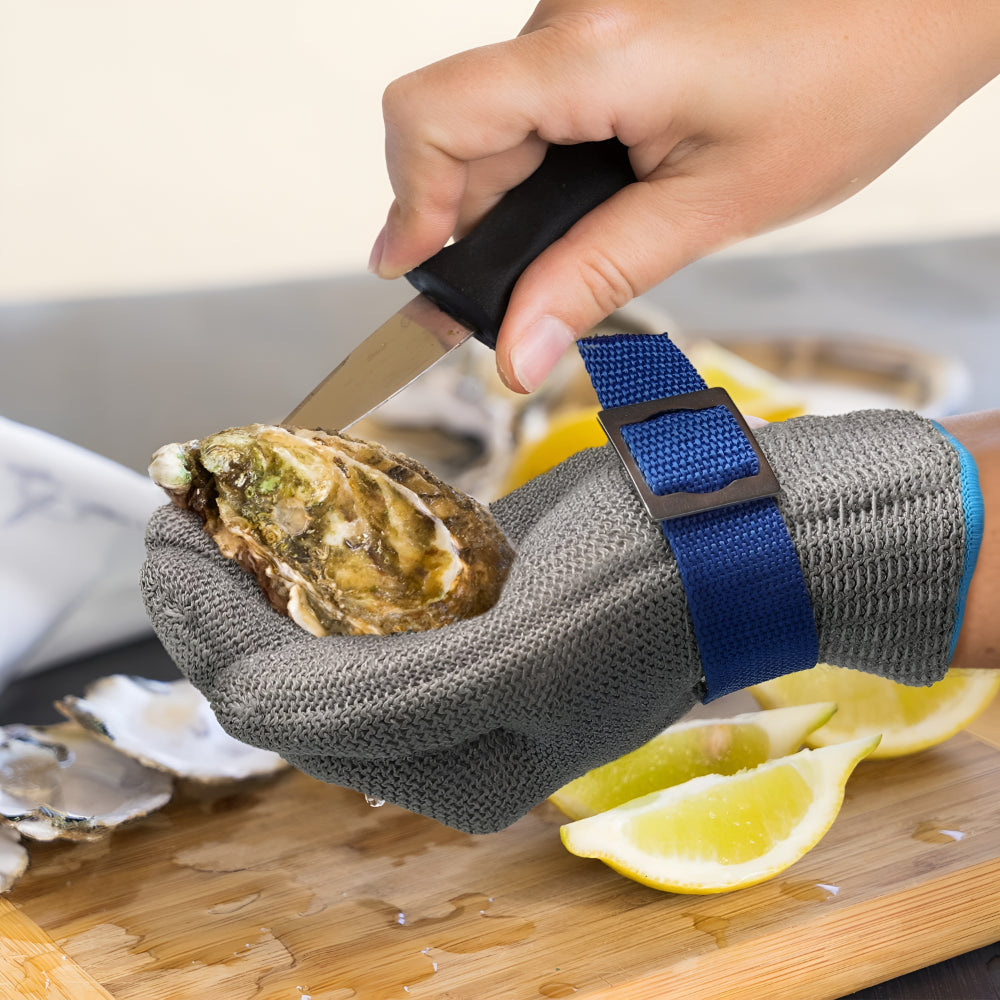 Cut Resistant Metal Mesh Kitchen Gloves
