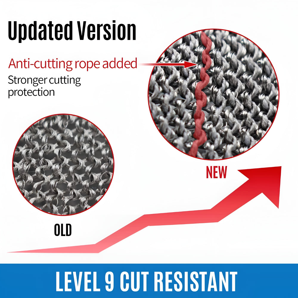 Cut Resistant Metal Mesh Kitchen Gloves