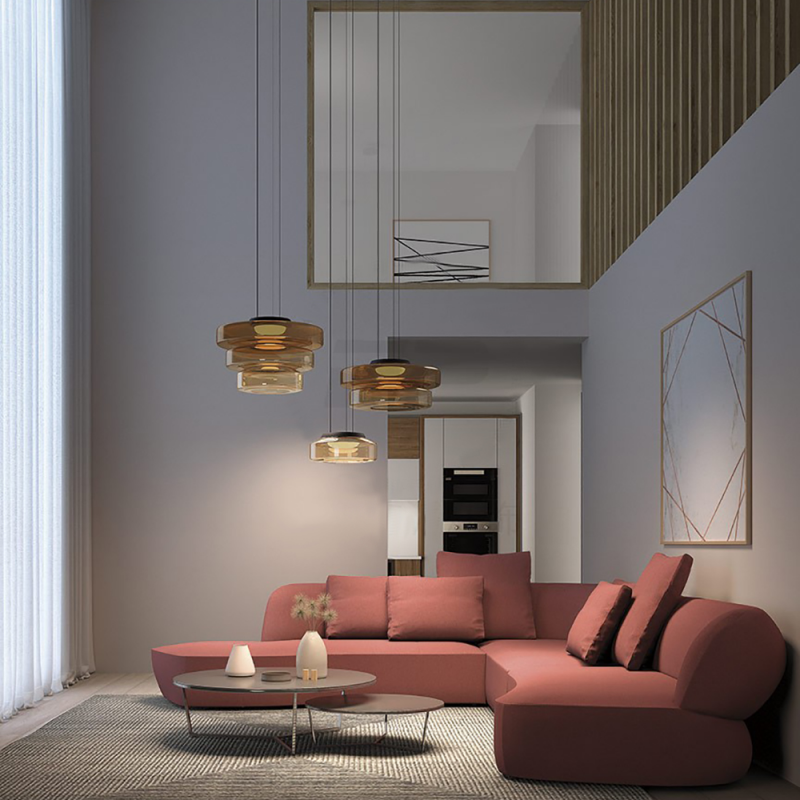 Bauhaus Glass Pendant Lamp
