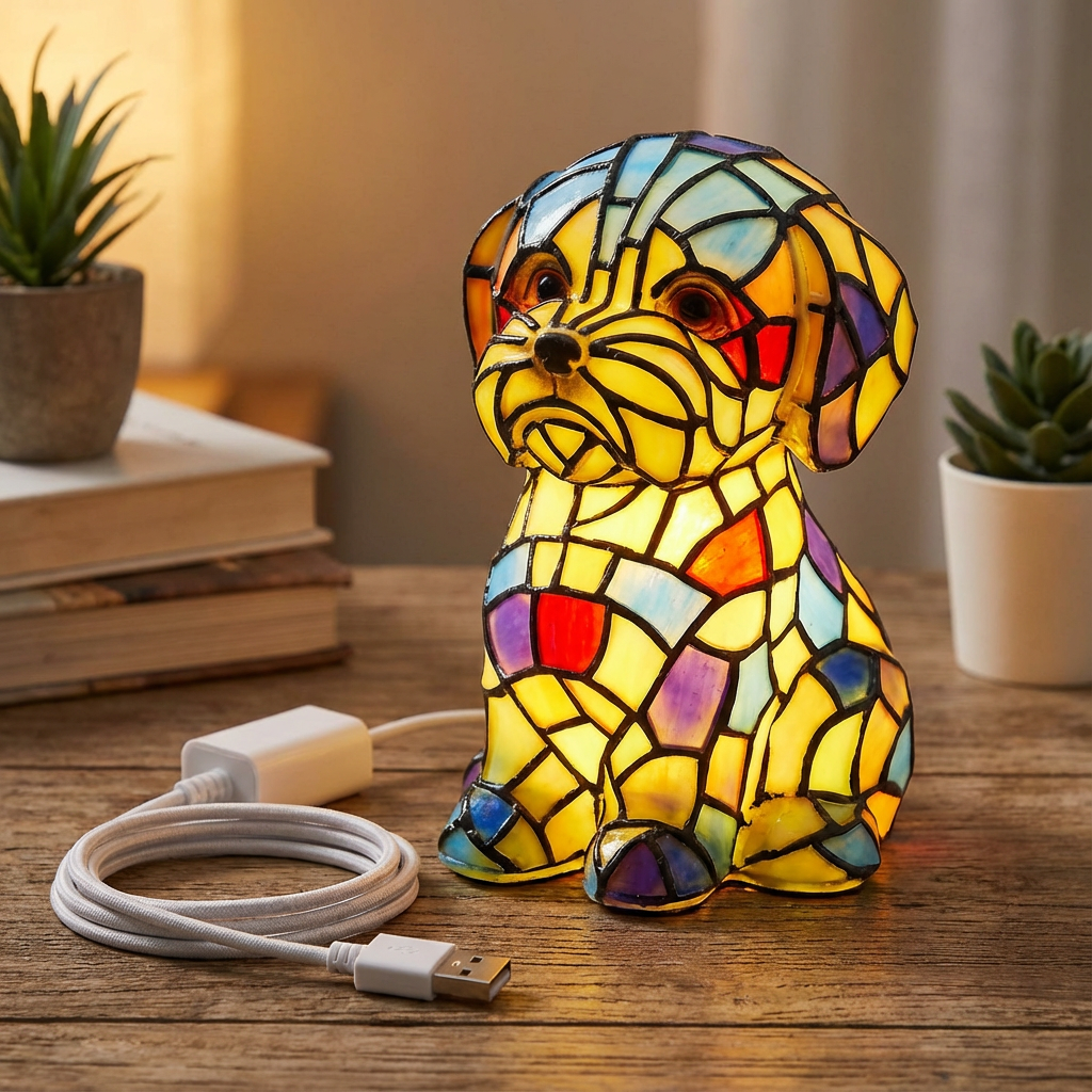 Resin Figurine Ambient Table Lamp