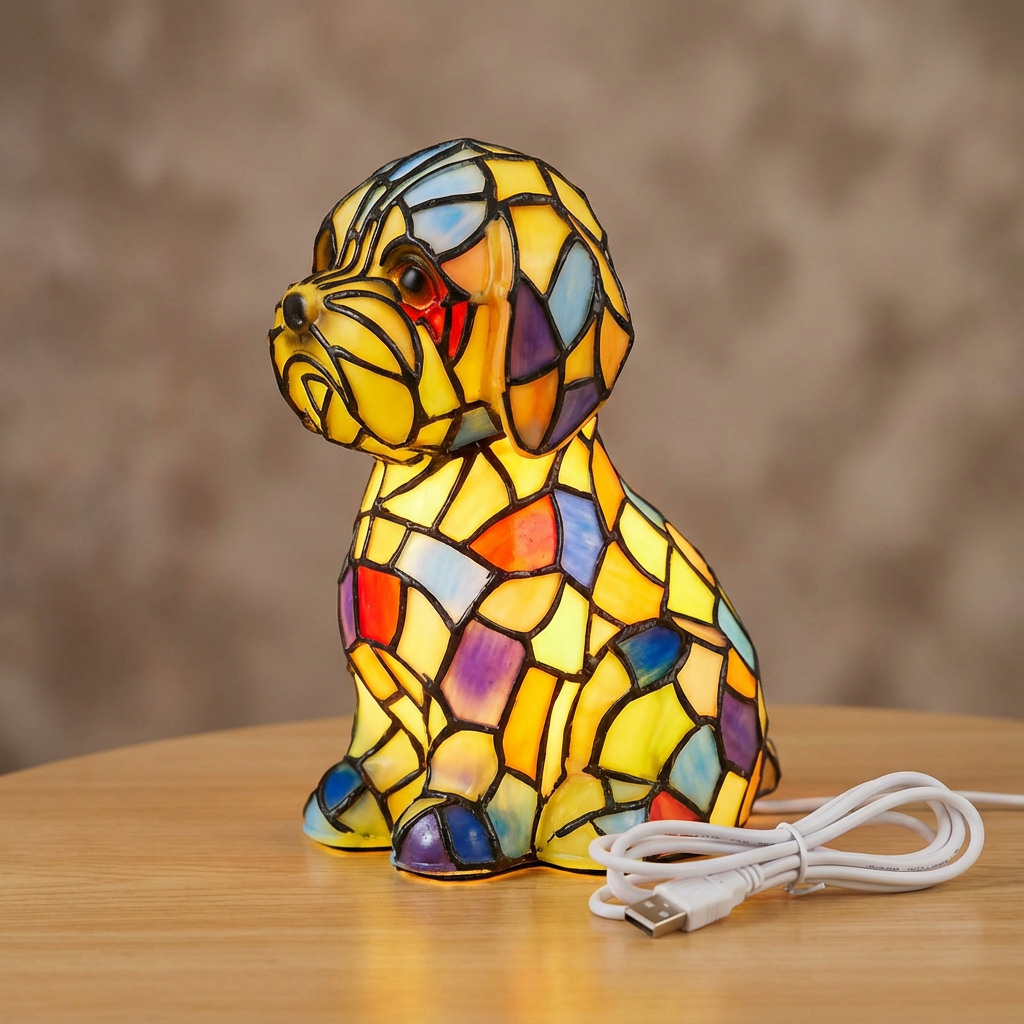 Resin Figurine Ambient Table Lamp