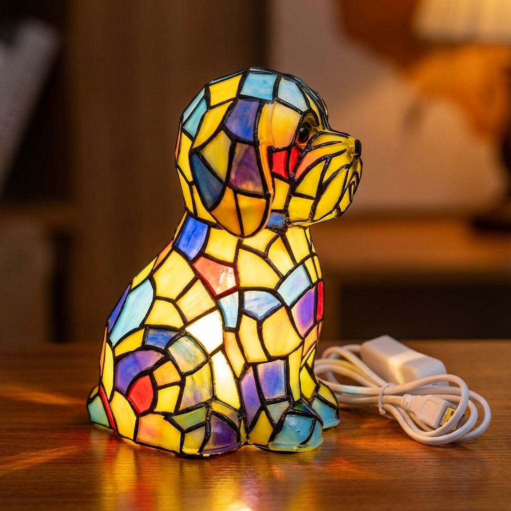 Resin Figurine Ambient Table Lamp