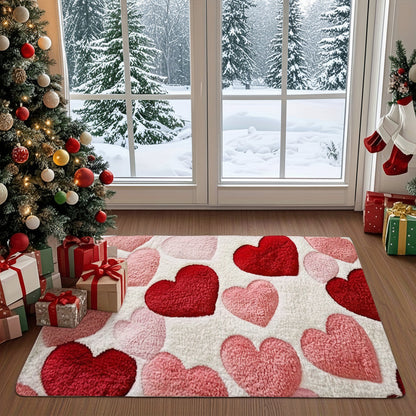 Heart Pattern Non Slip Entry Door Mat
