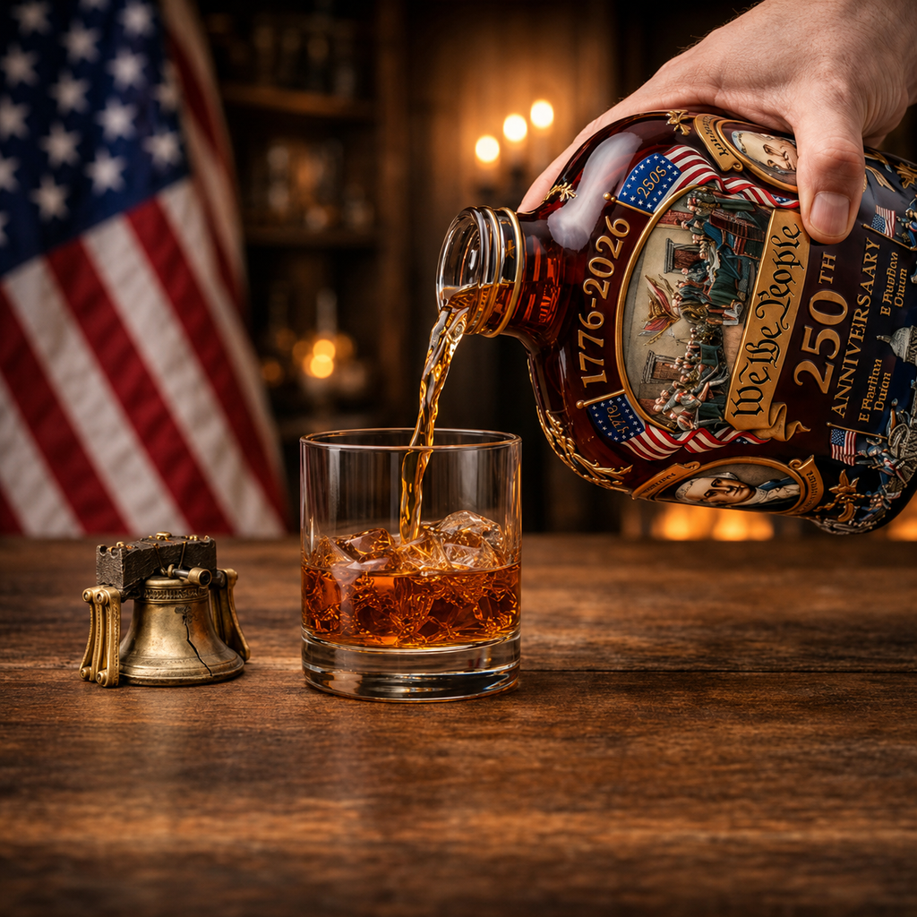 Crystal Glass Whiskey Decanter