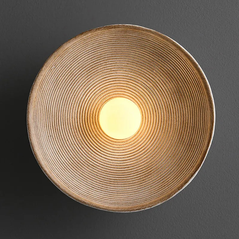 Rustic Wood LED Wall Sconce