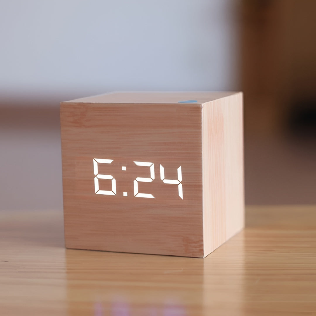 LED Desk Clock with Temperature Timer