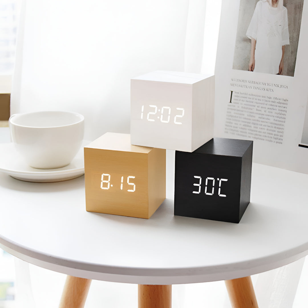 LED Desk Clock with Temperature Timer