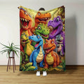 Dinosaur Kids Fleece Throw Blanket