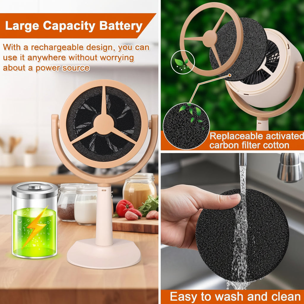 Rechargeable Portable Kitchen Range Hood