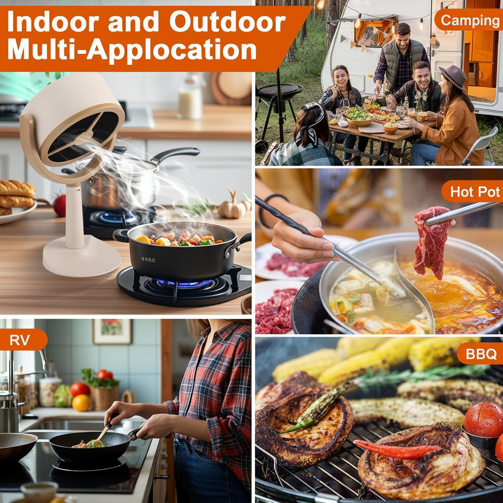 Rechargeable Portable Kitchen Range Hood
