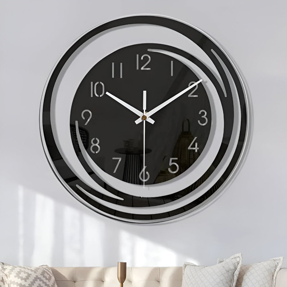 Sorana Black Acrylic Wall Clock