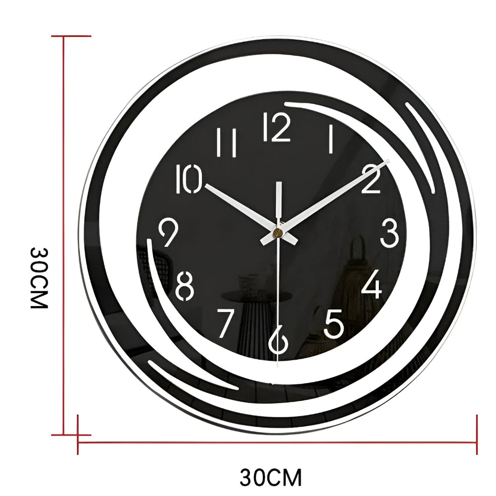 Sorana Black Acrylic Wall Clock