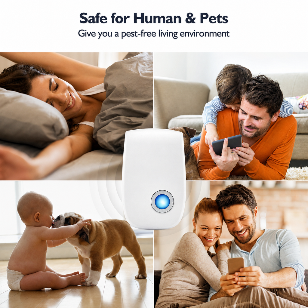 Ultrasonic Indoor Pest Repeller Plug