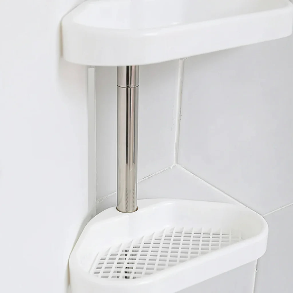 Tension Pole Corner Shower Storage Shelf