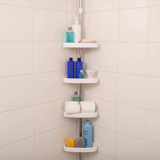 Tension Pole Corner Shower Storage Shelf