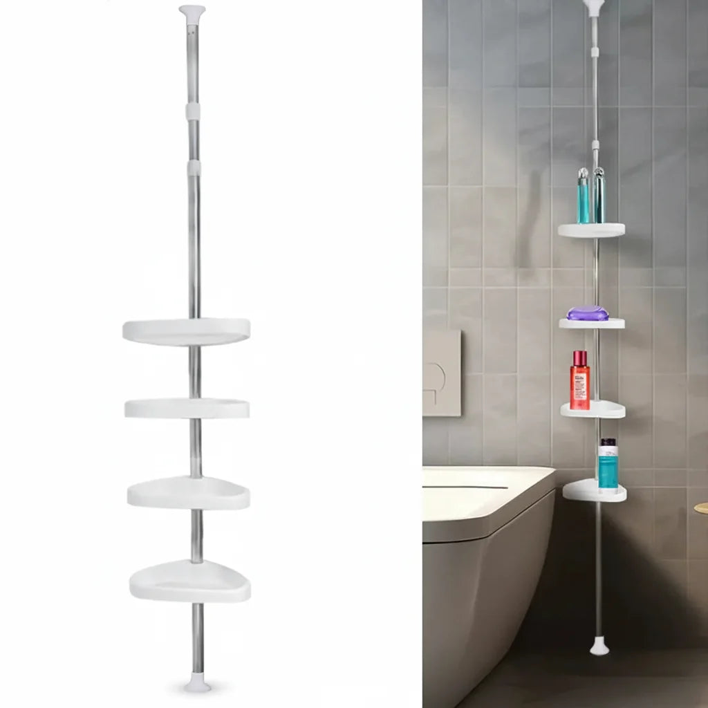 Tension Pole Corner Shower Storage Shelf