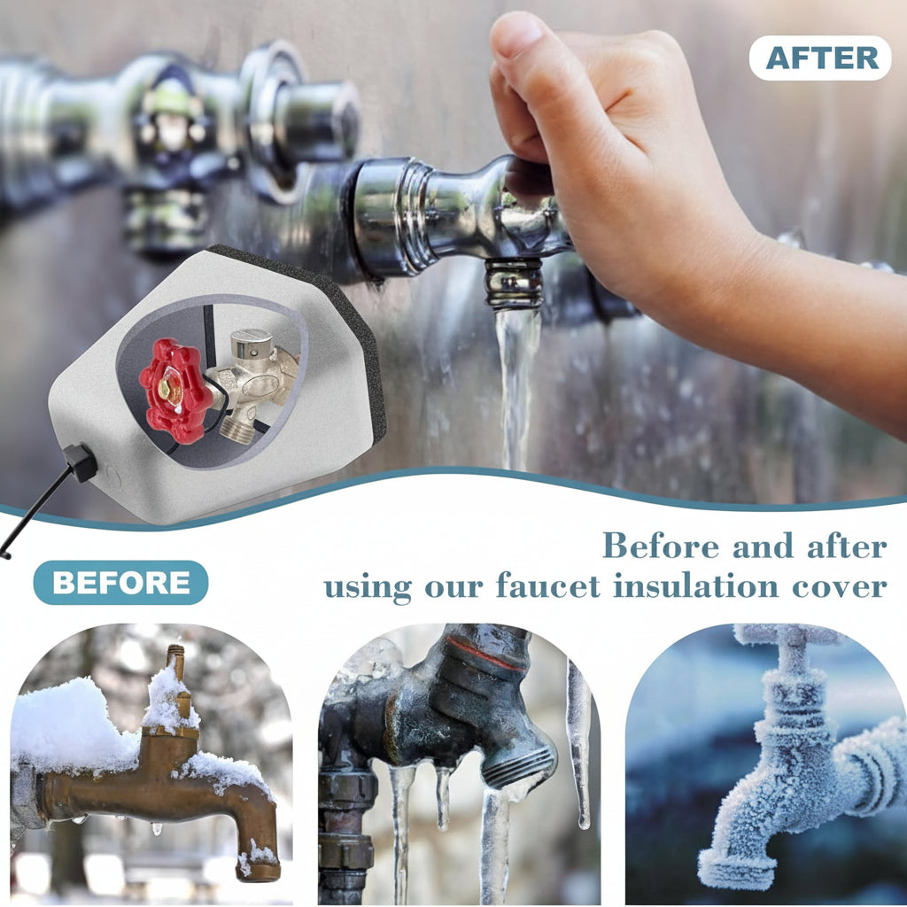 Insulated Outdoor Faucet Freeze Covers