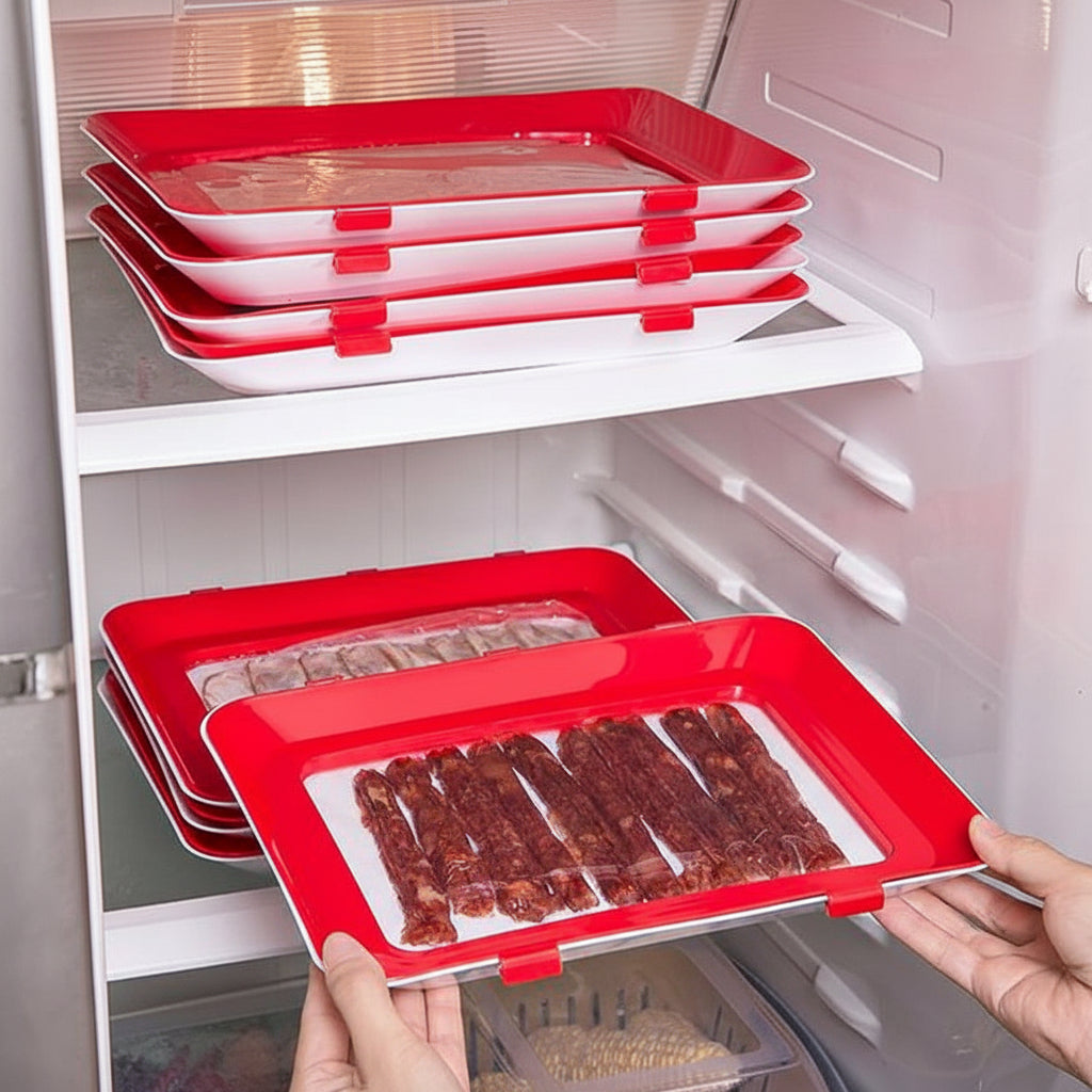 Elastic Seal Reusable Food Storage Tray