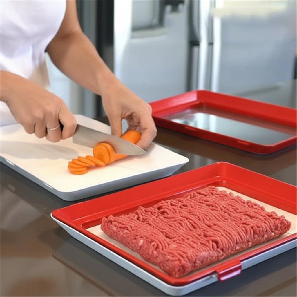 Elastic Seal Reusable Food Storage Tray