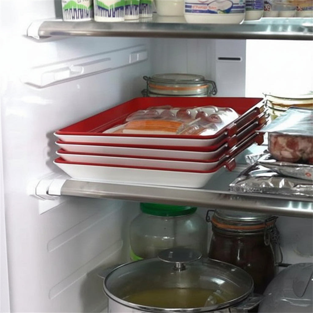Elastic Seal Reusable Food Storage Tray