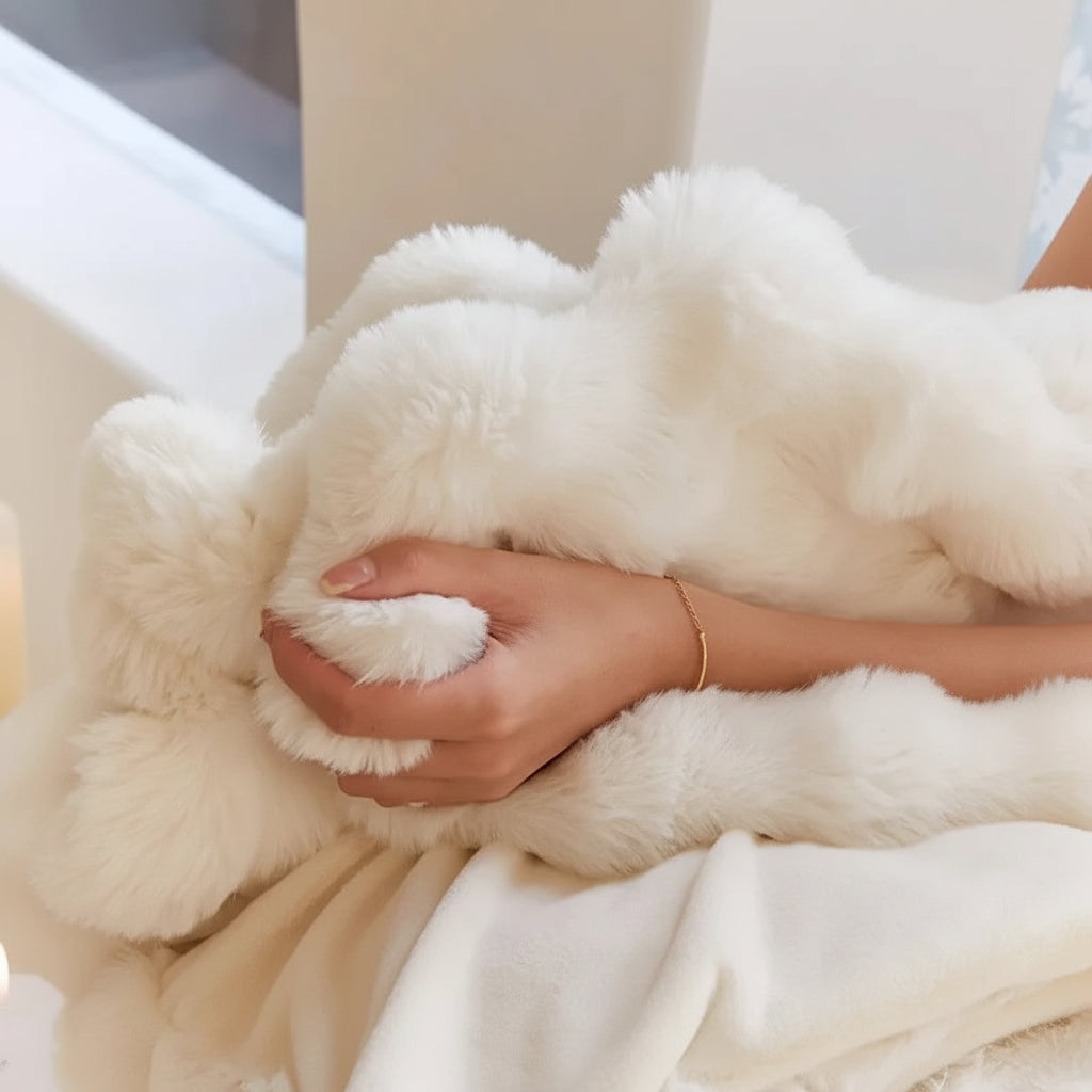 Faux Fur Plush Sofa Throw Blanket