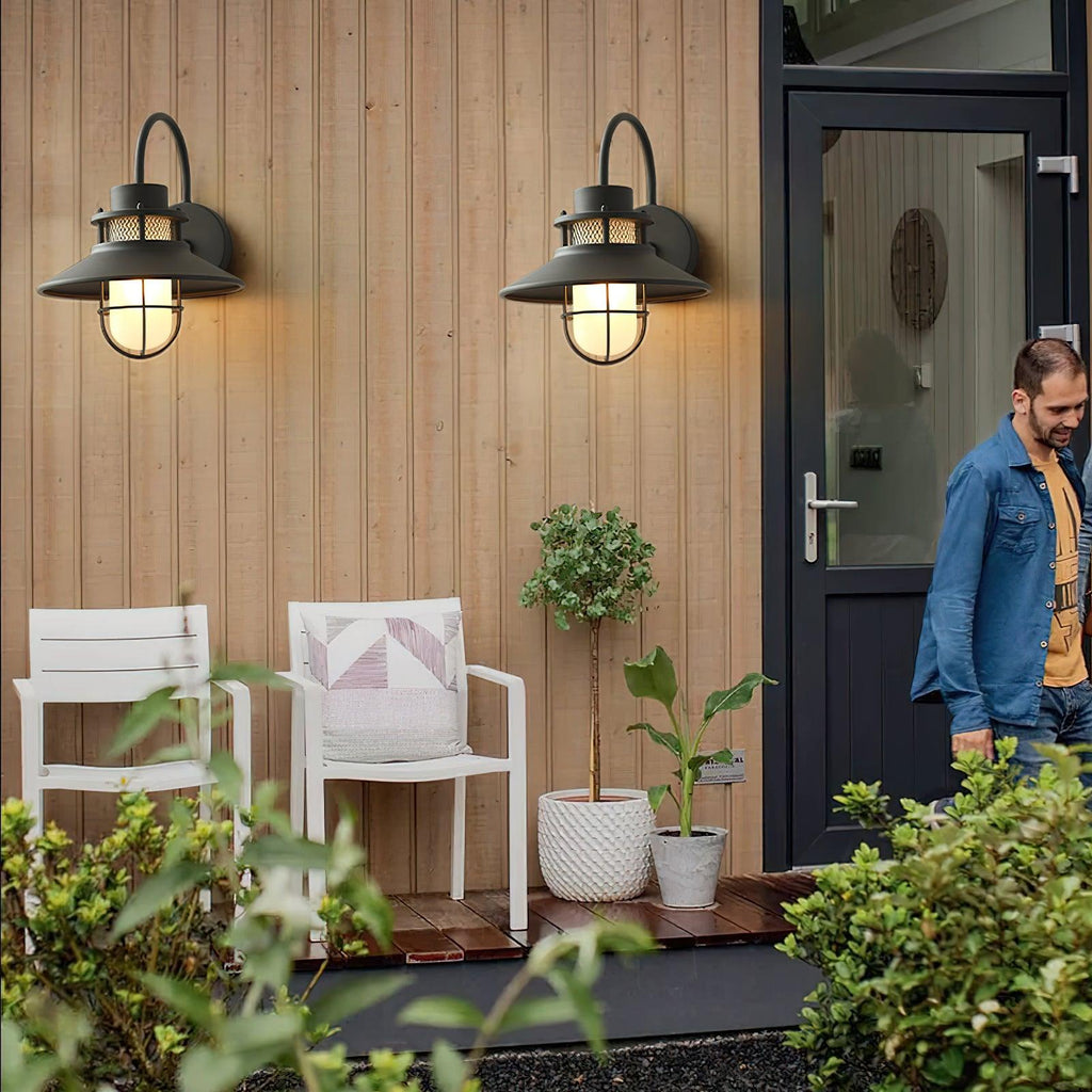 Felix Industrial Outdoor Wall Lamp
