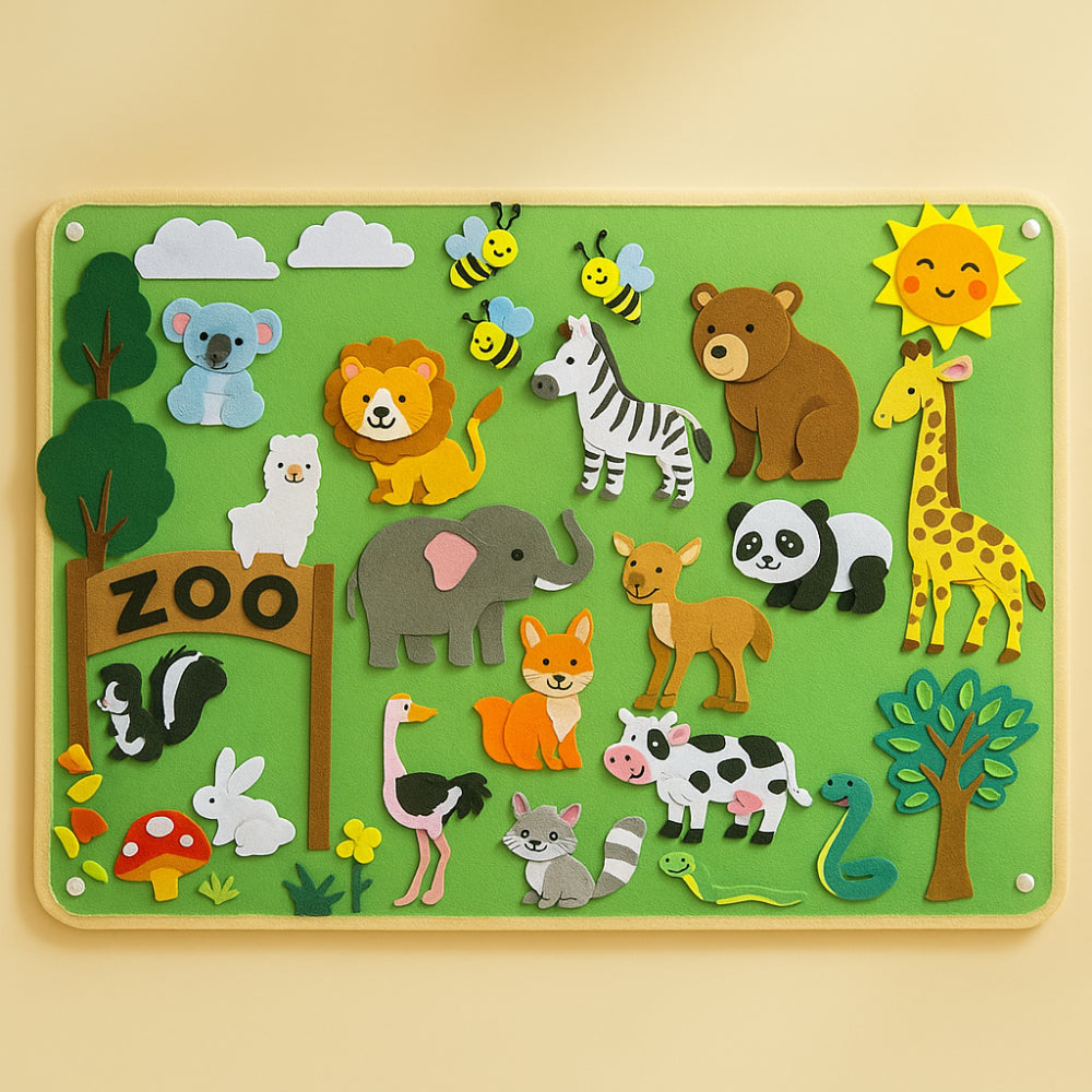 Interactive Kids Felt Learning Board