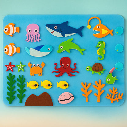 Interactive Kids Felt Learning Board
