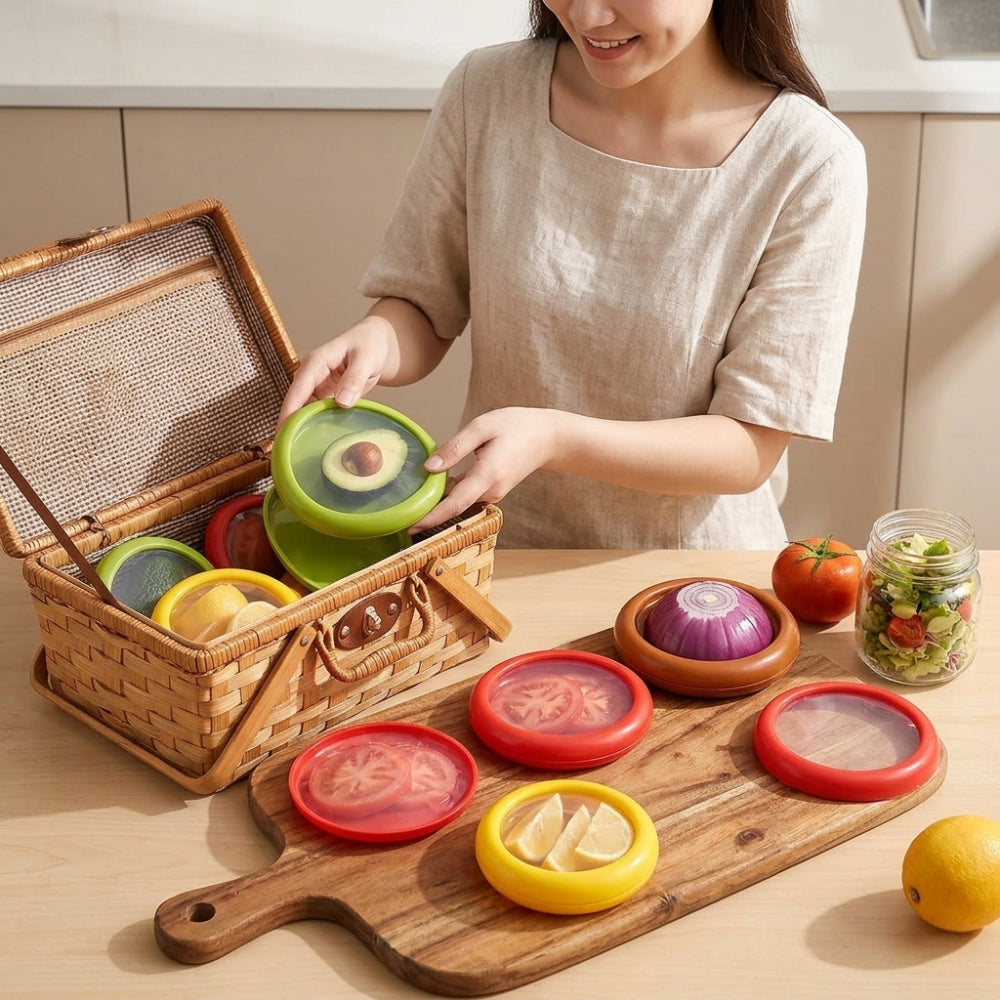 Reusable Silicone Food Storage Lids