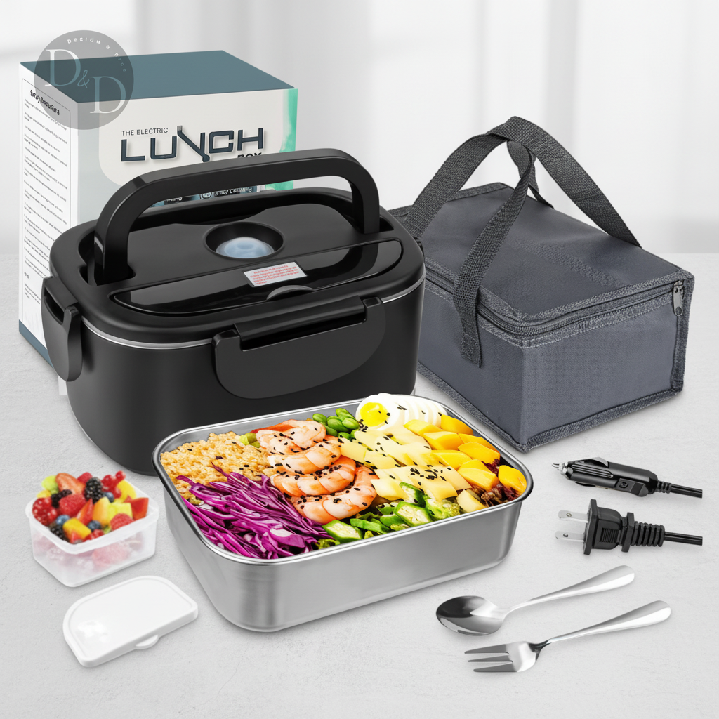 Electric Heated Stainless Lunch Box