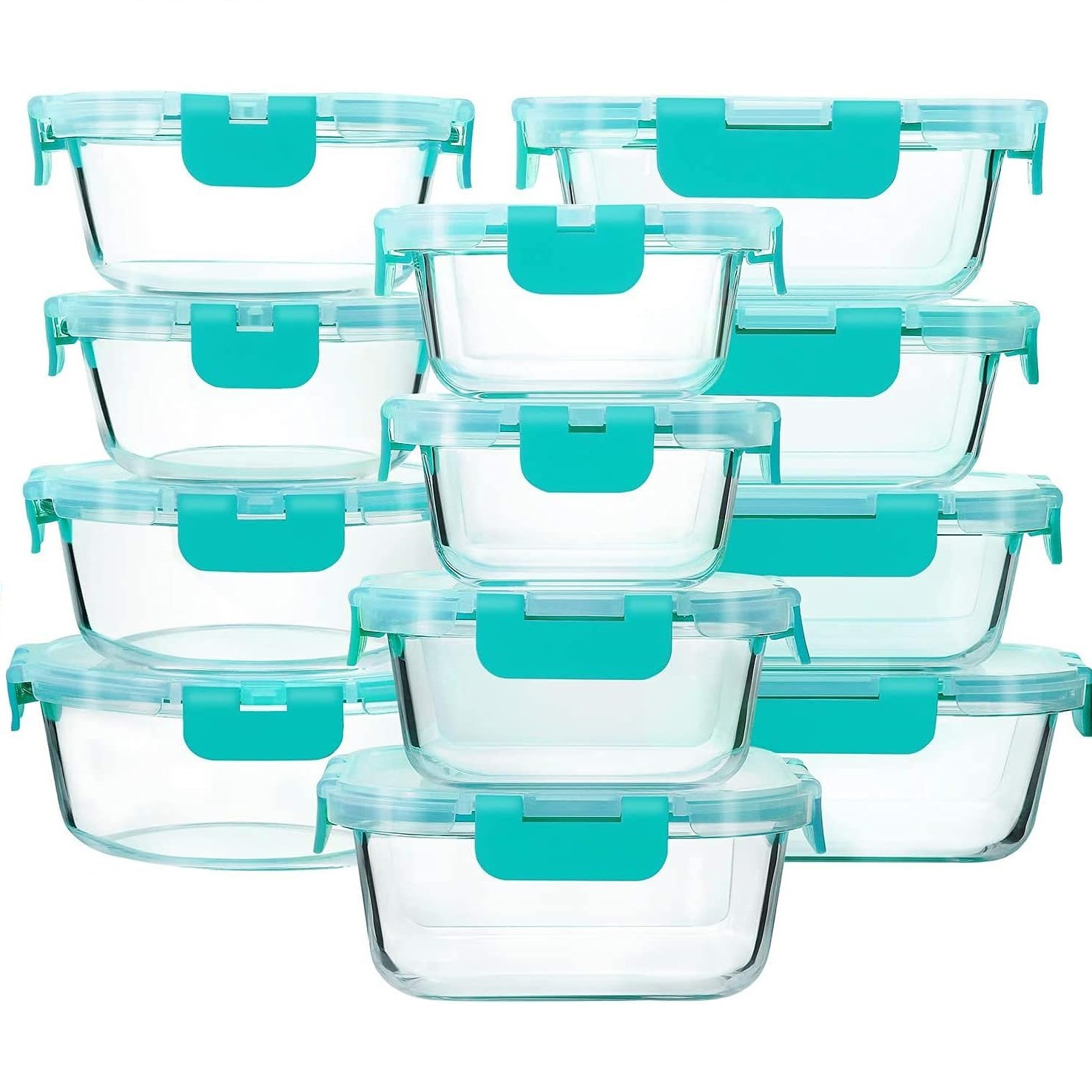 Stackable Airtight Glass Container Set
