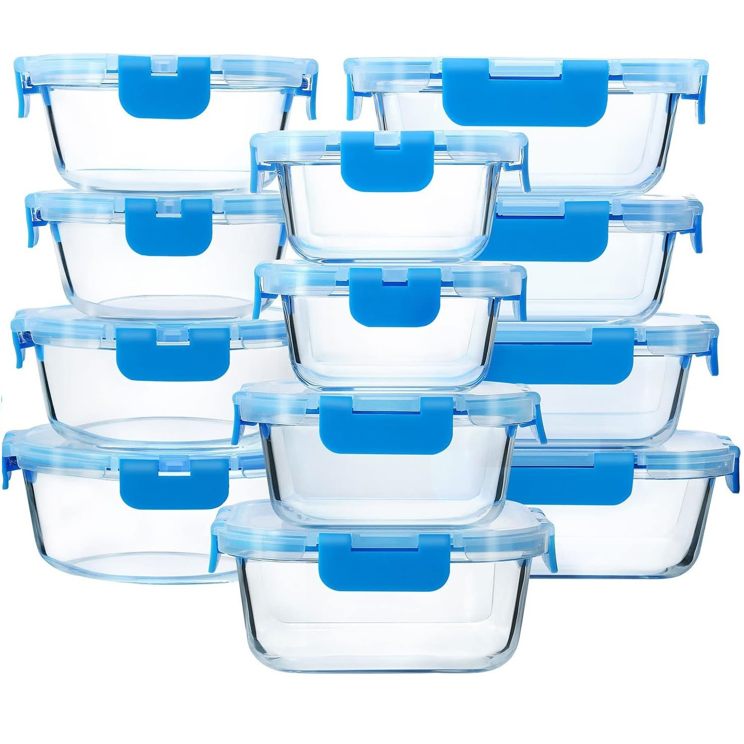 Stackable Airtight Glass Container Set